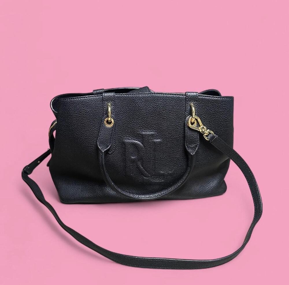 Lauren Ralph Lauren Hayward Leather Small Satchel